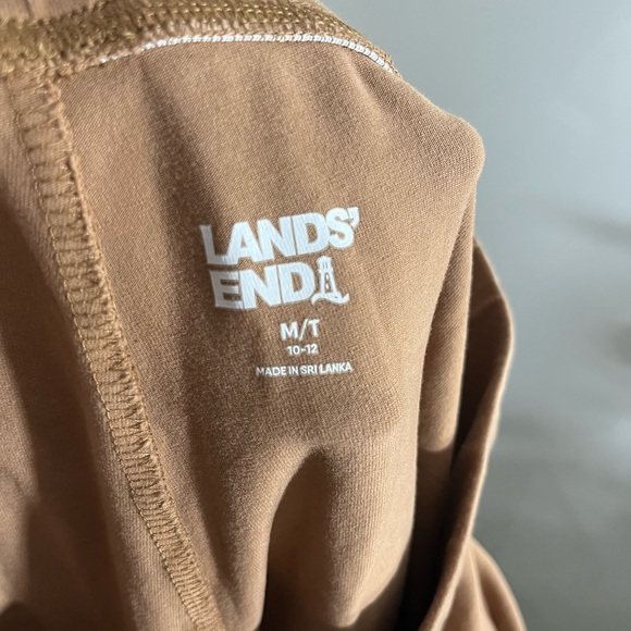 Lands' End Women's Tan Cropped Pants - Picture 2 of 6